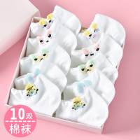 袜子卡通可爱女棉质短袜韩国浅口学生袜白色船袜女低帮春夏季薄款