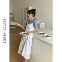 赫本风可盐可甜吊带裙子女夏显瘦长裙小众设计感连衣裙