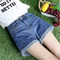 2020新品女装牛仔短裤女夏宽松韩版学生高腰百搭阔腿显瘦破洞热裤