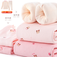 女童内衣套装保暖儿童秋衣秋裤宝宝秋衣加绒女大童秋冬童装