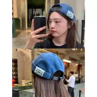丁走走/日系雅痞街头复古风贴布地主帽子男女潮春夏季瓜皮帽盆帽