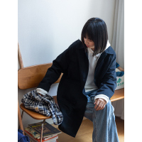 唔喵wucat-自制 风衣女中长款小个子2020年春秋新款日系百搭外套