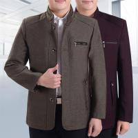 中老年男装外套春秋款中年男装外套秋季爸爸装中年男士夹克外套男