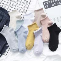 秋冬新款棉袜纯色中筒棉袜女袜短袜女士袜子运动袜浅口船袜