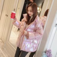 亮面棉服女2019年新款冬季外套加厚面包服韩版宽松棉袄ins潮超火