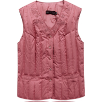 2020新款秋冬轻薄羽绒马甲女装内胆背心中老年大码妈妈装马夹坎肩