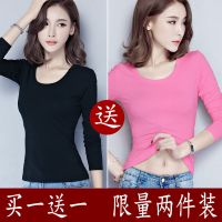 新款女装秋冬保暖长袖t恤女打底衫韩版大码女装上衣