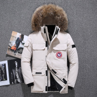 反季羽绒服男短款2020新款韩版潮流加厚大毛领情侣鹅户外工装外套