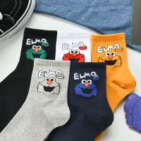 袜子男中筒袜ins潮流街头百搭嘻哈长袜情侣卡通滑板网红男士袜子