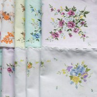 小手帕 小碎花手帕 女士手帕 全棉 清爽 薄 透 易干