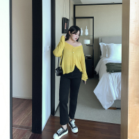 文笑花大码高腰显瘦牛仔裤女2020年秋季新款直筒胖mm黑色小脚裤子