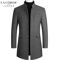 秋冬外套男2020新款呢大衣修身羊毛呢男装中长款呢子风衣
