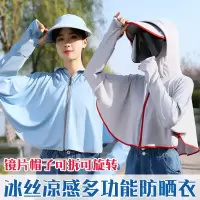 帽子女夏季防晒帽骑车防紫外线遮阳帽防晒遮脸面罩百搭太阳帽户外