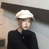 帽子女秋冬英伦画家贝雷帽男韩国鸭舌帽女韩版百搭日系格子八角帽
