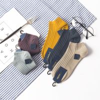 5-10双袜子男短袜春夏季薄款男士低帮双针船袜棉袜吸汗防臭短筒袜