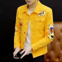 秋季外套男士牛仔夹克修身学生韩版潮流帅气外套新款休闲牛仔衣服