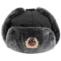 苏联cccp徽章雷锋帽防风保暖护耳帽男女户外骑行俄罗斯保暖帽子