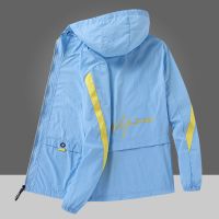 夏季男夹克韩版连帽防晒衣高档皮肤衣时尚空调衫外套钓鱼服