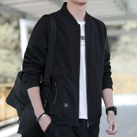 春秋季新款休闲外套男装潮流青年韩版棒球服男士夹克修身百搭褂子