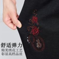 中老年女裤春秋款宽松老人棉裤女保暖加绒奶奶裤子妈妈裤装长裤子
