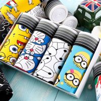 男士内裤平角裤学生卡通短裤头运动青少年个性感潮四角裤比纯棉好