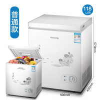 158l冰柜商用家用大容量小型迷你小冷柜节能双门冷藏保鲜冷冻两用|118L普通款【十年质保售后无忧】