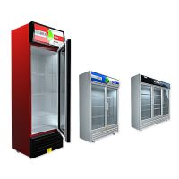 冷藏柜保鲜柜展示柜立式饮料柜商用单门388家用冰柜商用冷柜水柜|红色 双门风冷特惠机818L