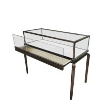 定做珠宝玉器银饰品展示柜玻璃柜台首饰柜陈列柜眼镜展柜展示架|不带地柜100*55*95