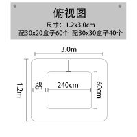 超市货架展示架多层零食货架陈列柜糖果展示架散称货架中岛展示架|1.2*3(送配套盒子40个)