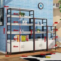 化妆品展示柜货柜货架展示架隔断陈列柜精品展示柜置物架整理架|黑色白架 六层60长34宽200高