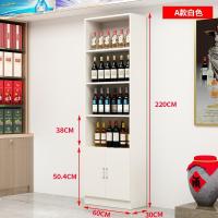 红酒柜展示柜酒柜展示架茶叶展示柜超市陈列柜白酒产品柜货柜货架|暖白色 ABCD3.6米组合