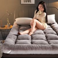 加厚羊羔绒软床垫家用睡垫双人宿舍学生单人榻榻米床褥可折叠被褥