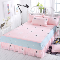 [床裙单件]席梦思床罩床套单件床盖床笠床单保护套防尘