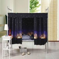 宿舍床帘单人床帘上下铺遮光布防尘布床幔窗帘寝室透气围档布帘子