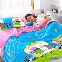 [加厚毯子速暖]法兰绒毛毯珊瑚绒毯子儿童学生单人双人床单被子