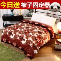 冬季加绒法兰绒珊瑚绒被套单件加厚单双人学生毛绒保暖绒被罩床品