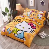卡通磨毛四件套儿童床上用品女孩学生宿舍三件套床单床笠