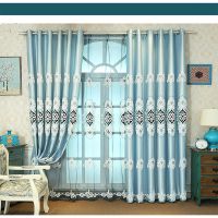 定制高档欧式绣花成品窗帘全遮光卧室客厅阳台落地窗飘窗窗纱窗帘