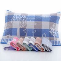 [枕巾一对装]枕巾棉三层纱布成人枕巾不掉色不缩水