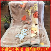 双层加厚儿童小毛毯新生宝宝盖毯婴儿幼儿园被子午睡抱被秋冬毯子
