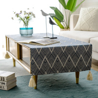 北欧茶几桌布布艺棉麻加厚日式书桌ins学生客厅餐桌布电视柜盖巾