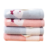 可挂式儿童方巾纯棉洗脸软小毛巾四方家用幼儿园定制名字