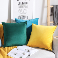 北欧沙发抱枕靠垫背客厅天鹅绒靠枕套45x45床头靠包加大号靠背垫