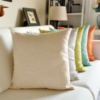 加厚亚麻布艺抱枕客厅大号靠垫沙发办公室床头套腰枕简约靠背
