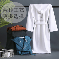 五星级酒店纯棉毛巾料浴袍情侣男秋冬吸水速干加厚睡袍女长款睡衣