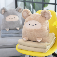 抱枕被子两用办公室午睡枕头二合一靠垫车内午休神器带毯子三合一