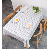 北欧桌布防水防油免洗家用pvc餐桌布书桌台布ins学生茶几桌垫布艺