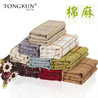 美式桌布布艺棉麻长方形格子日式小清新茶几圆桌方餐桌盖布巾定制