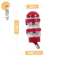 红色饮水器300ml|狗狗喝水器挂式悬挂水壶自动喂水笼子宠物自助大容量大型犬饮水机R2