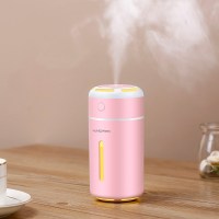 优雅粉【配3瓶香薰精油】+电源线+【5根替换棉棒】|加湿器巧乐车载迷你家用静音卧室充电usb可爱学生创意香薰小型空